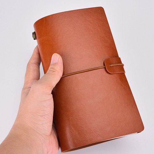 Retro leather travel book - retro,