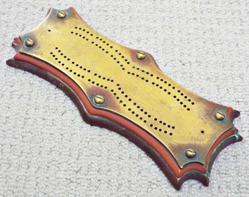 Antique brass and wood - antique,