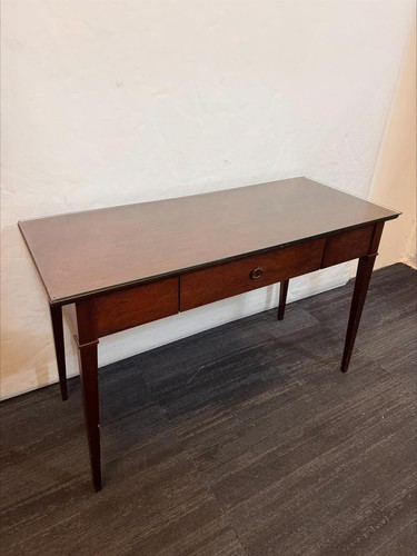 Medium mahogany console desk - console,