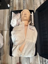 Laerdal Resusci Anne Torso  Adult CPR Trainer Manikin with hard case and extras