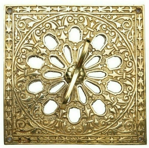 Solid brass air vent antique - solid,