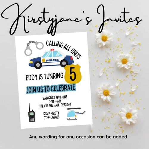 Birthday party invitations