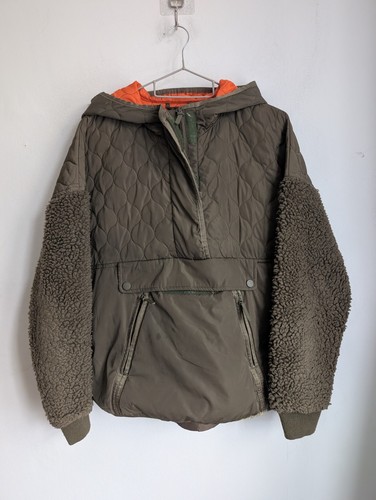 Zara green quilted hooded - quilted,