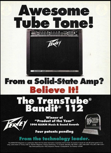 1996 peavey transtube - peavey, bandit