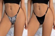 Ladies Lace Sexy Thongs Panties Lingerie G String Dress Size 10 12 14 16 18