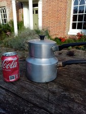 ALUMINIUM DOUBLE SAUCEPAN/BOILER. SMALL SIZE. . VINTAGE KITCHENALIA