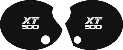 Yamaha xt500 side panel decals - yamaha,
