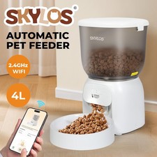 Skylos 4L Automatic Pet Feeder Wifi Auto Smart Dog Cat Food Dispenser Timer Feed