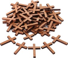 50 Pack Small Wooden Crosses