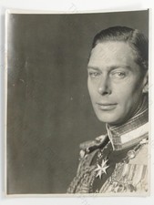 Duke York Prince Albert King George VI Royal Portrait Uniform Signed 1925 Photo