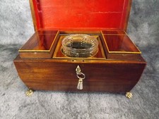 Vintage Wooden Tea Caddy