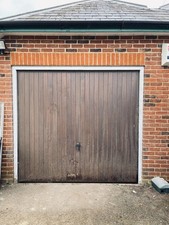 Pair of Wooden Electric Garage Doors  with remotes