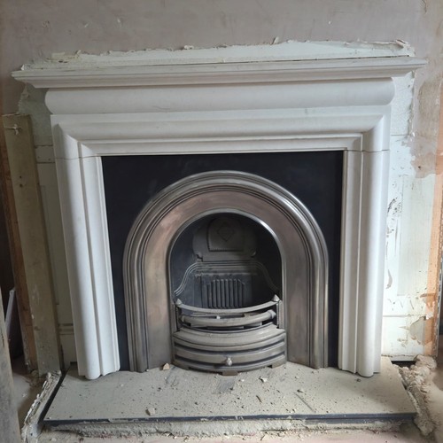 Cast iron fireplace insert and - cast,