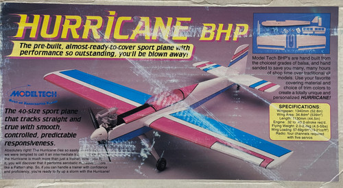 Model tech hurricane bhp - tech, 52.8"