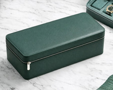Green Leather Watch Box 3/4