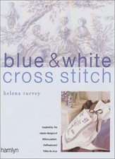 Blue and White Cross Stitch