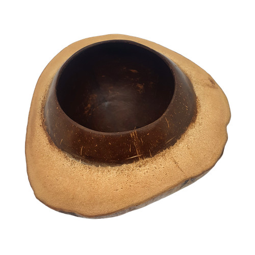 Coconut bowl natural round - coconut,
