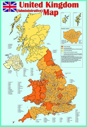 Administrative map a2 - map,