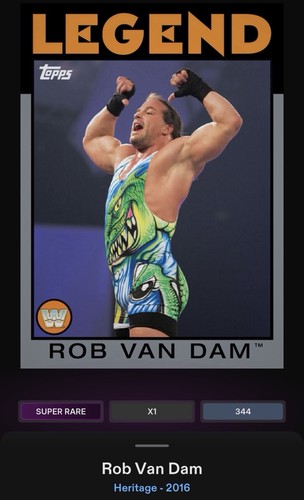 2016 topps slam digital rob - topps,