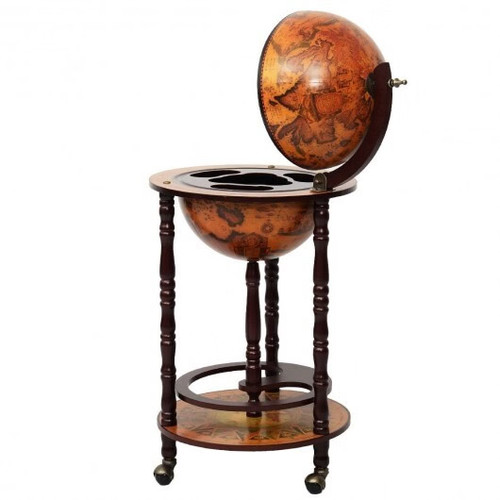 16th century wood globe wine - century,