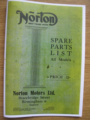 Vintage norton spare parts - vintage,