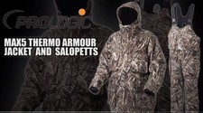 Prologic Max5 Thermo Armour Pro Fishing Suit Camo Removable Fleece  RRP £300 NEW