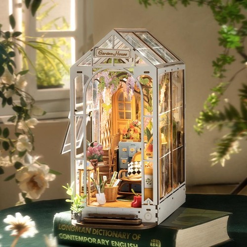 Diy book nook kit led - nook, wooden