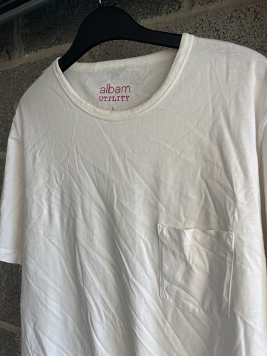 Albam white utility shirt l - albam,