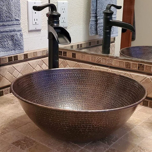 Handmade round copper - round,