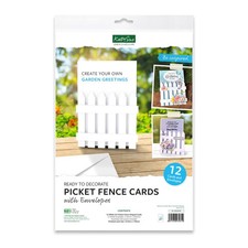 Katy Sue 5x7 Picket Fence Cards & Envelopes - Pack of 12 - CHOOSE
