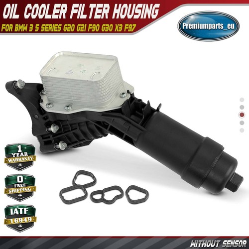 Engine oil filter housing for - engine,
