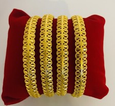 22 ct indian gold plated Bangles Size 2.10