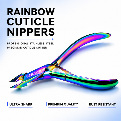 Rainbow cuticle nippers - rainbow,