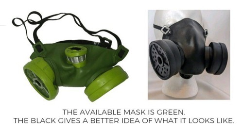 Rubber gas mask - rubber,