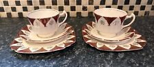 2 Wellington Bone China Trio's