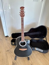 Ovation Celebrity 1996 Semi Acoustic Black Electro Acoustic Guitar + Case Excellent