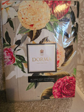 DORMA Henrietta floral print pencil pleat curtains 66x72inch New!