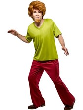 Mens Shaggy Costume Scooby Doo Adult Fancy Dress Party Outfit Official Rubies