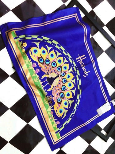 Harrods tea towel - 【, peacock