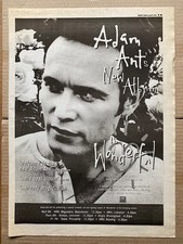 ADAM ANT WONDERFUL POSTER