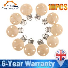 Baby Pacifier Clips Wooden