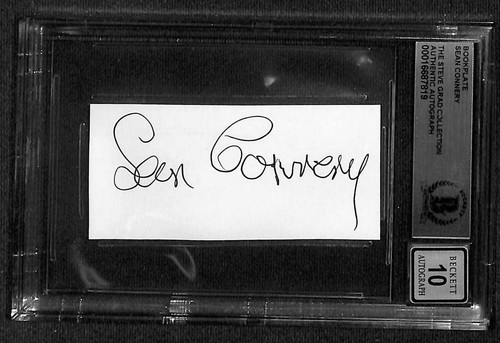 Sean connery signed - connery, autograph