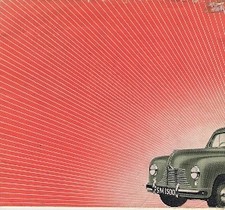Singer Range 1949-50 UK Market Foldout Brochure Nine Roadster & SM 1500 FAIR