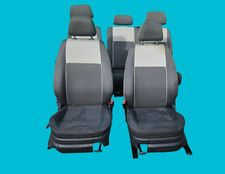 VW CADDY MAXI 2K 2011 SET OF CLOTH SEATS FRONT & REAR BLACK / GREY