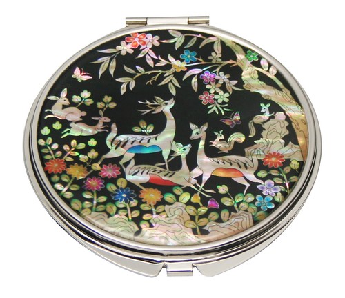 Mother pearl compact makeup - compact,