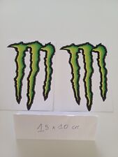 Adesivi 2 Stemma Graffio 15x10 Stickers"Monster Energy" Auto Moto Adatto A Tutto