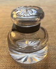 Victorian Star Glass Inkwell
