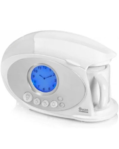 Swan teasmade white clock - swan,