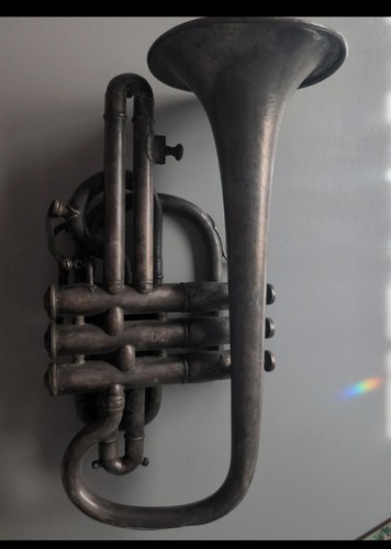 Vintage salvation army trumpet - vintage,
