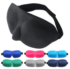 3D Sleep Mask Soft Padded Sleeping Eye Mask Blackout Eye Cover Travel Blindfold
